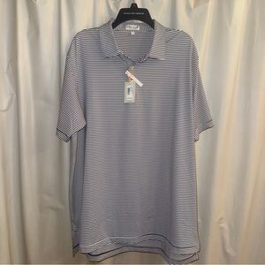 Peter Millar Striped Black and White Men's Shirt NWT